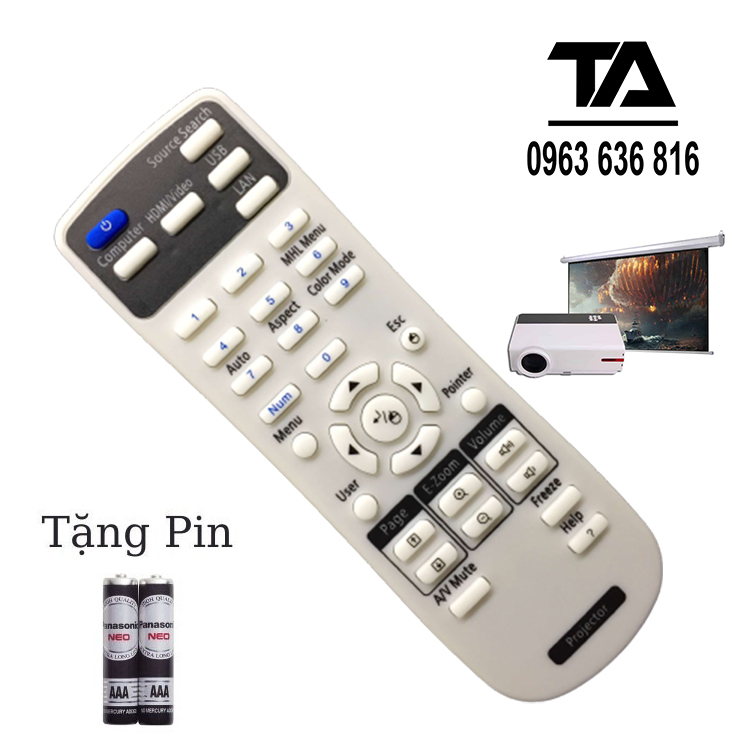 Remote máy chiếu Epson ✔ Điều khiển máy chiếu Epson - Chính Hãng