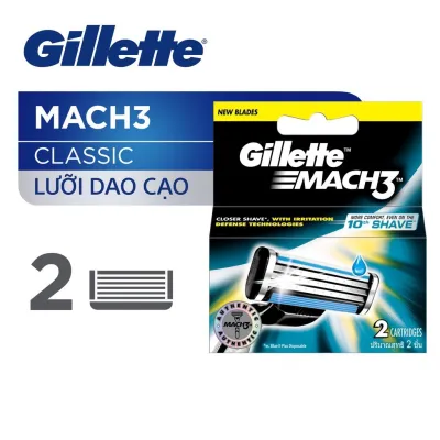 [HCM]Lưỡi dao cạo râu Gillette Mach 3 Classic bộ 2 cái