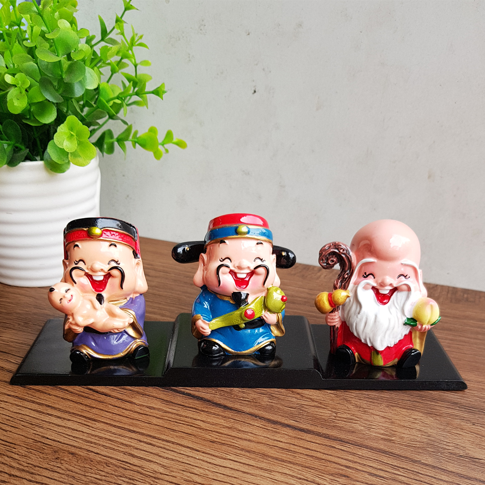 [HCM]Bộ 03 tượng Tam Đa Phúc Lộc Thọ size 6cm
