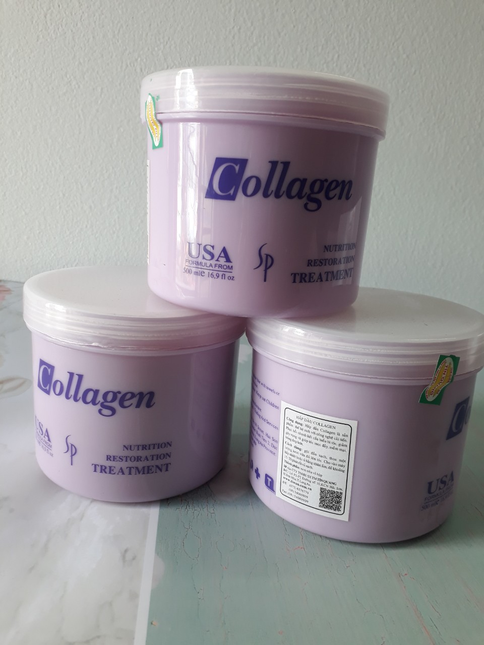 Dầu hấp ủ tóc siêu mượt Collagen giúp nuôi dưỡng tóc.