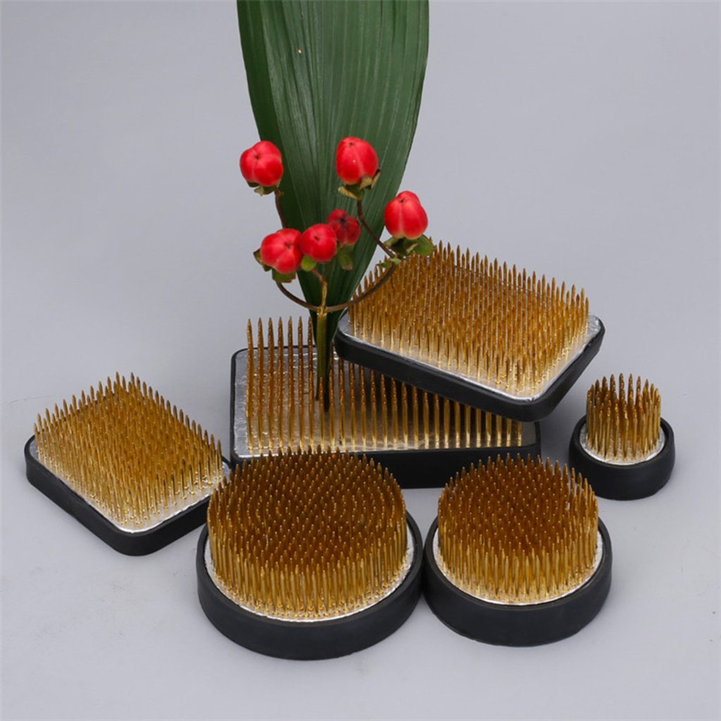 Blesiya Dụng Cụ Cố Định Cắm Hoa Ếch Nhật Bản Chống Gỉ Với Đế Cao Su