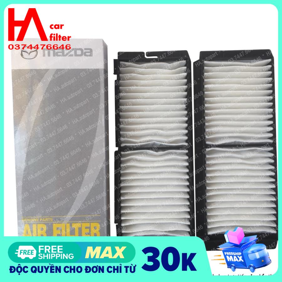 Lọc gió điều hòa Mazda 3 đời 2010 đến 2014. (bộ gồm 2 mảnh lọc).
