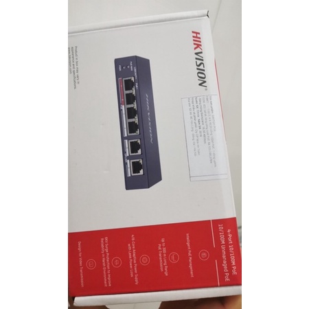 Switch Poe HIKVISION 6 cổng, 2 cổng Uplink DS-3E1106P-EI/M  1106(chính hãng)
