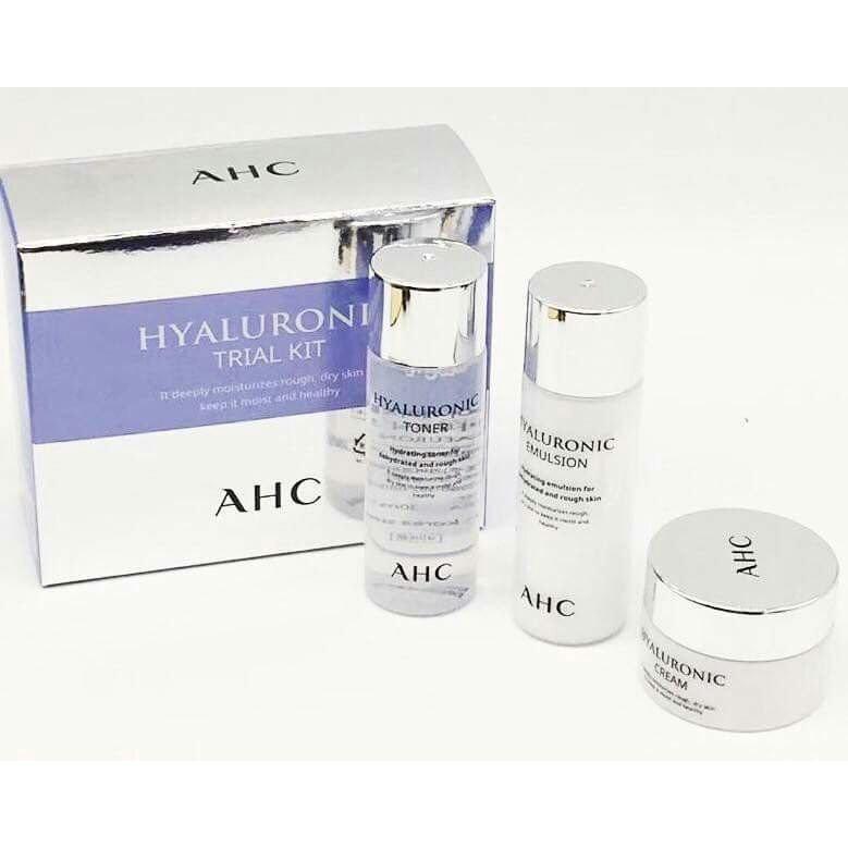 Bộ sản phẩm siêu cấp ẩm AHC Hyaluronic Trial Kit (3 món)