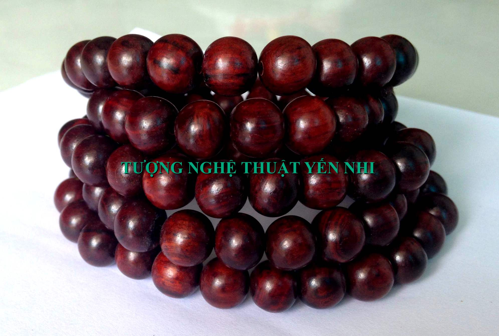 Vòng tràng hạt gỗ Trắc 108 hạt 16mm