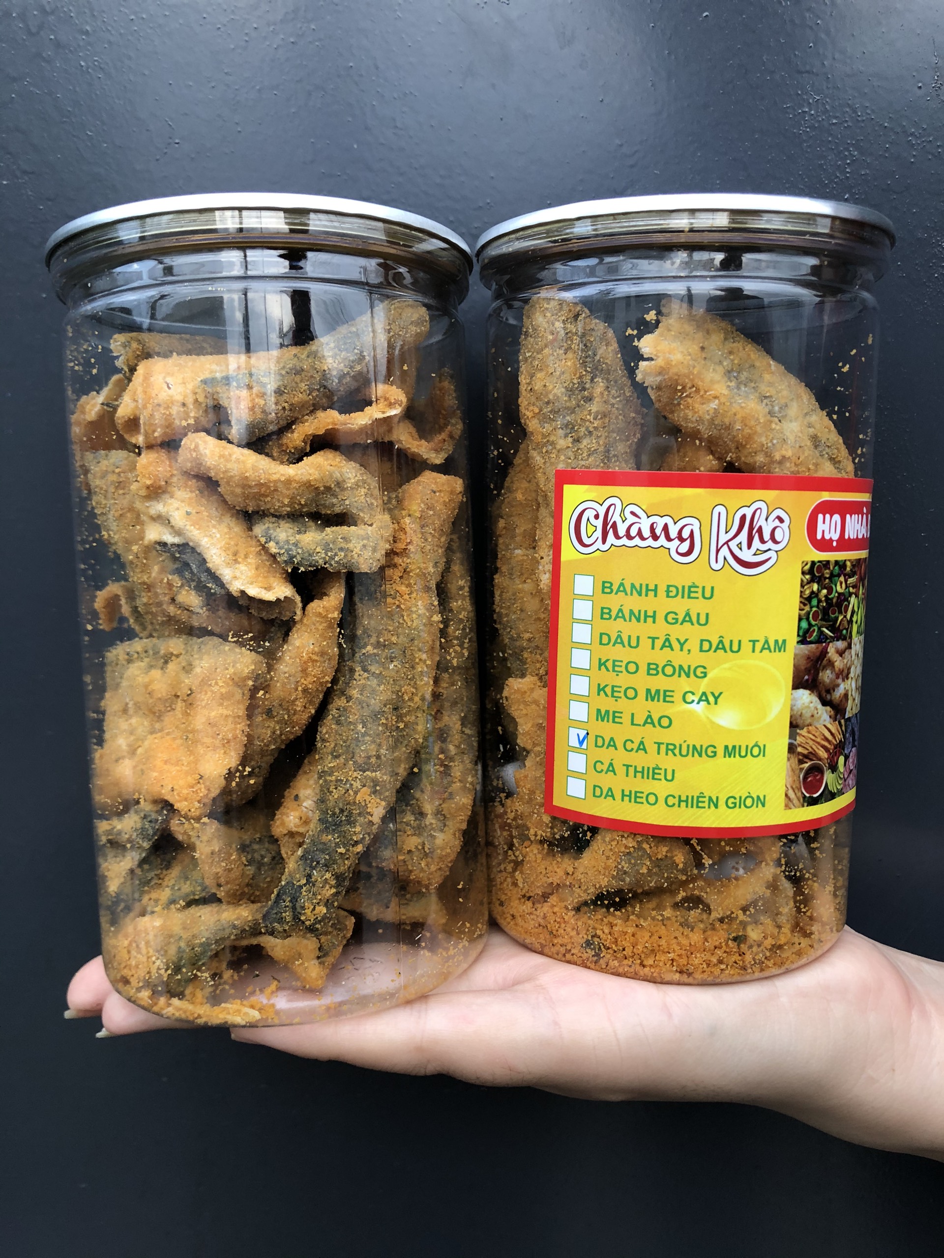 (Combo 2 hủ) 400g DA CÁ TRỨNG MUỐI siêu ngon ( 200g/hũ)