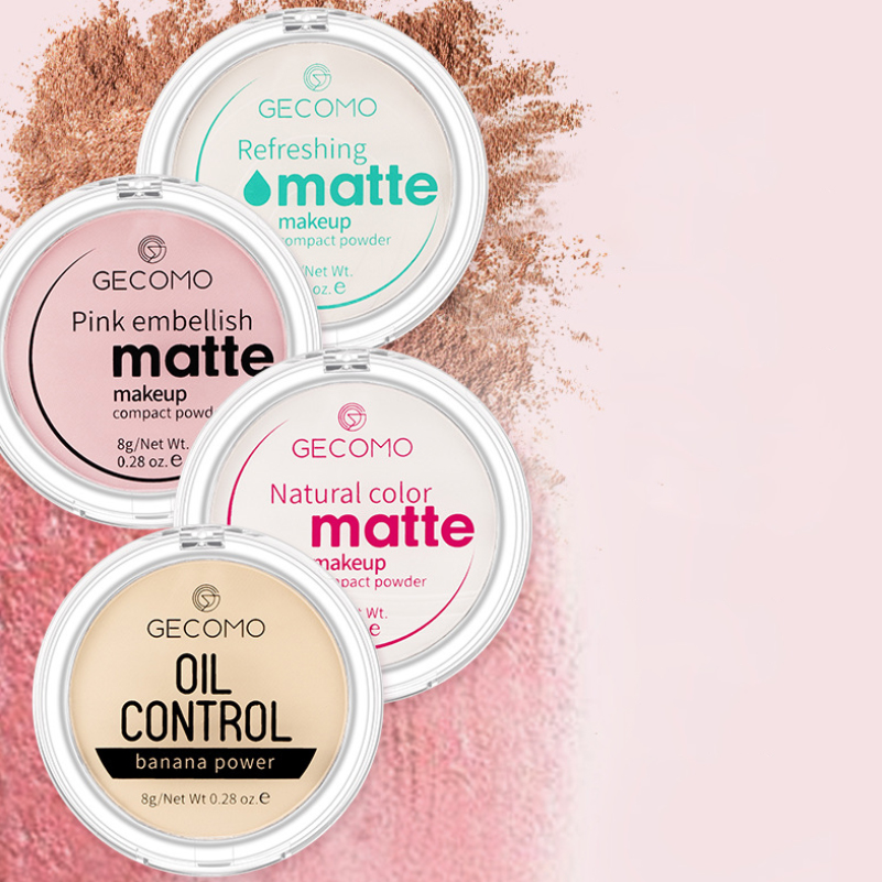 Phấn phủ kiềm dầu siêu mịn Gecomo Makeup Compact Powder 8g