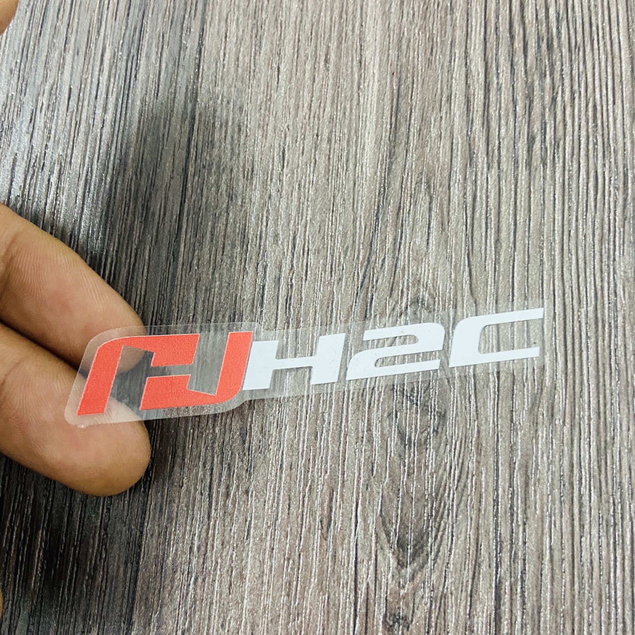 Bộ sưu tập tem chữ HRC, H2C, tem LOGO in UV cao cấp, dán trang trí xe máy siêu chất thể hiện đẳng cấp