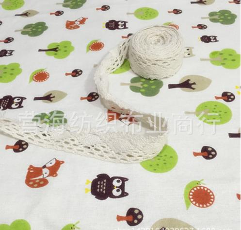 [HCM]Vải bố họa tiết vườn cây xanh