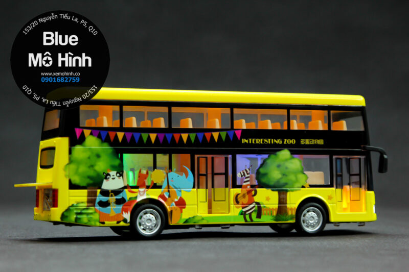 Blue mô hình | Mô hình xe bus xe khách hoạ tiết