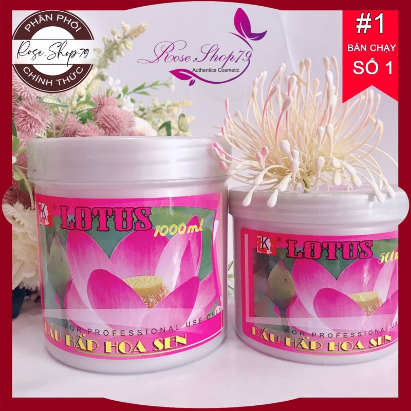 Hấp ủ Hoa Sen ⚜️FREESHIP⚜️ Hấp dầu hoa sen Lotus 500gr giá rẻ