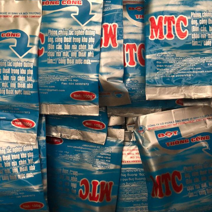 Combo 6 gói. Bột thông cống MTC. Gói 100g