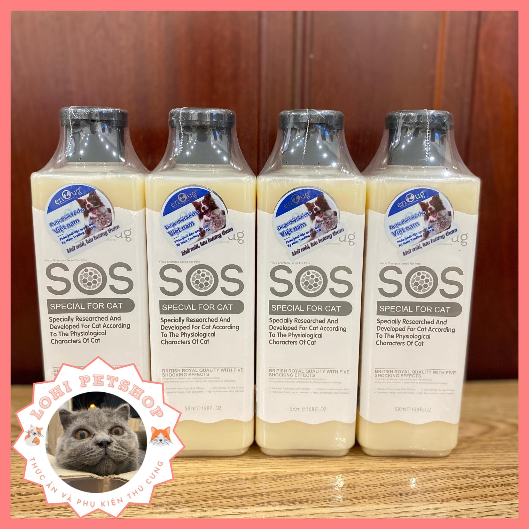 [sos trắng] Sữa tắm Sos cho mèo