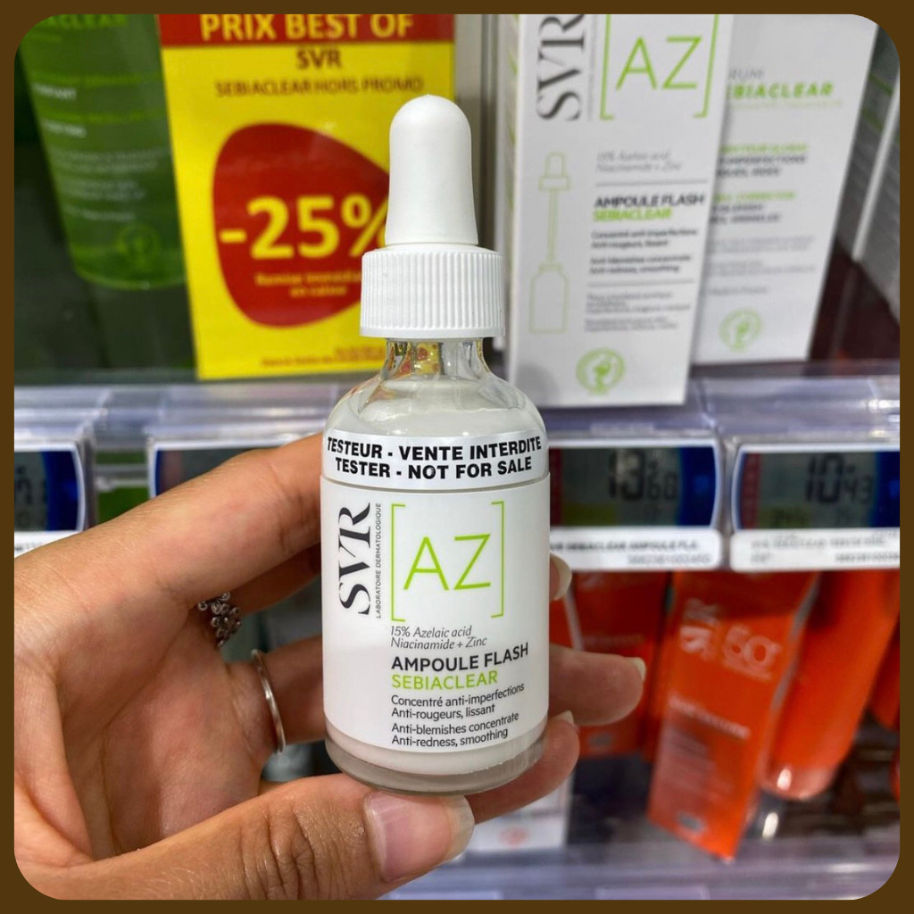 Tinh chất SVR Sebiaclear AZ Ampoule Flash Giảm Mụn Giảm Thâm Đỏ 30ml