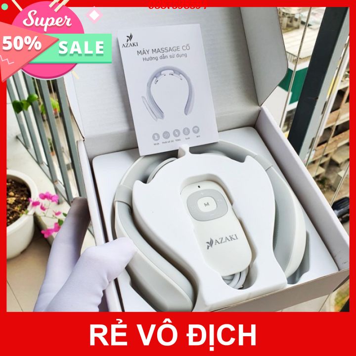 Máy massage cổ azaki n109 plus giảm đau mỏi cổ vai gáy massa cổ
