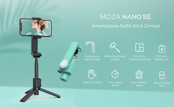 Tay cầm Gimbal chống rung điện thoại Moza Nano SE | Hàng chính hãng nguyên seal