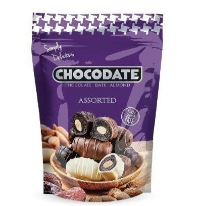 Sôcôla Tổng hợp bọc Chà là, nhân Hạnh nhân - Hiệu Chocodate code: 1974