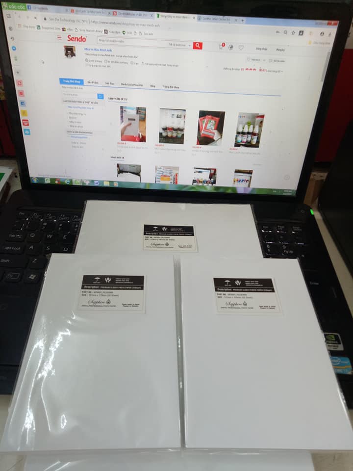 4 tập giấy ảnh sapphire A4