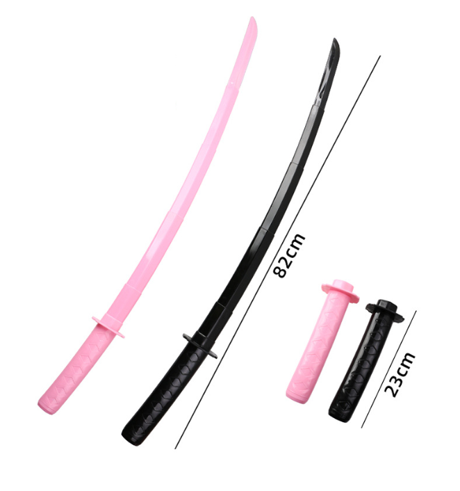 Kiếm nhựa katana đồ chơi trẻ em, kiếm katana rút gọn 3d