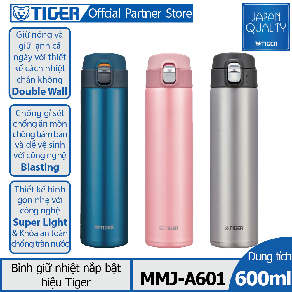 Bình Giữ nhiệt Tiger nắp bật MMJ-A601 (600ml)
