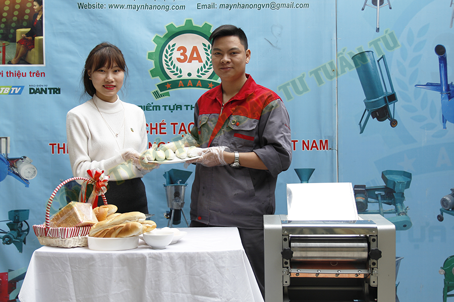 Máy cán bột mỳ|máy cán bột làm bánh gối 3A
