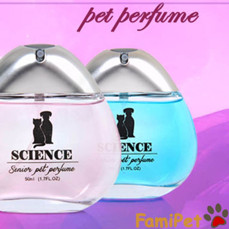 Nước hoa cho chó mèo, thú cưng Science 50ml - Bạc