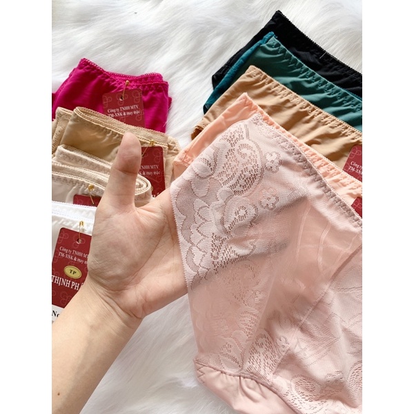 Combo 10 Quần lót Thịnh Phát 3248 thun lạnh phối ren cực đẹp