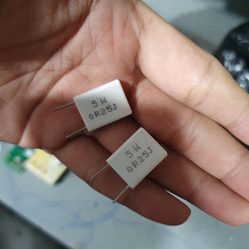 10 con trở sứ 5w đứng 0,25 ôm