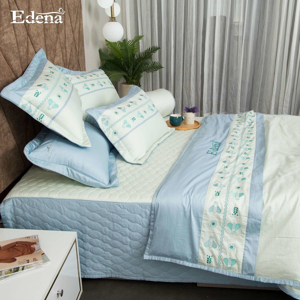 Bộ Ga 5 Món Edena Cotton Đặc Biệt 529