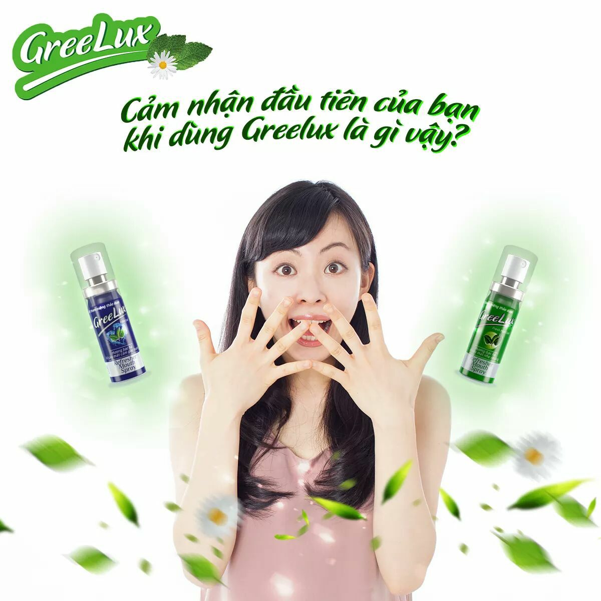[HCM] Xịt thơm miệng thảo dược Greelux - Dược phẩm Hoa Linh