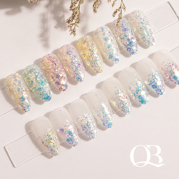 Set 8 nhũ vảy cá lấp lánh siêu sáng trang trí móng
