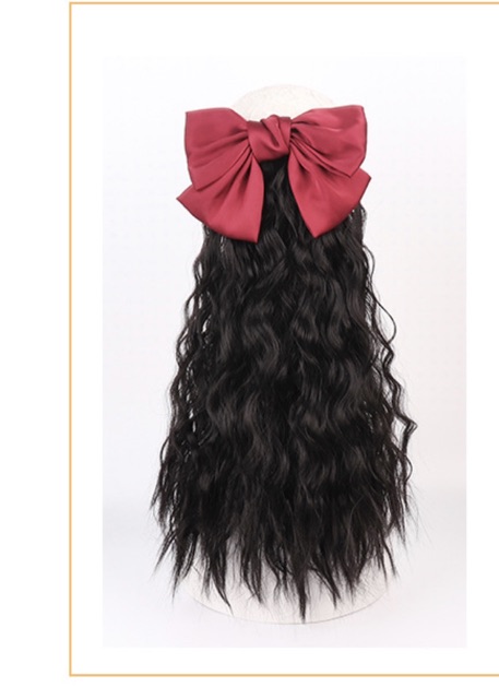 Tóc giả cột xù dợn đính kèm nơ tóc 😍😍FREESHIP❤️❤️
