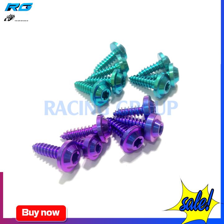 [HCM]Ốc Gắn Dàn Áo 5li-6li Đặc Biệt Ốc GR5 Titan Và Lục Bảo ( 1 Con)