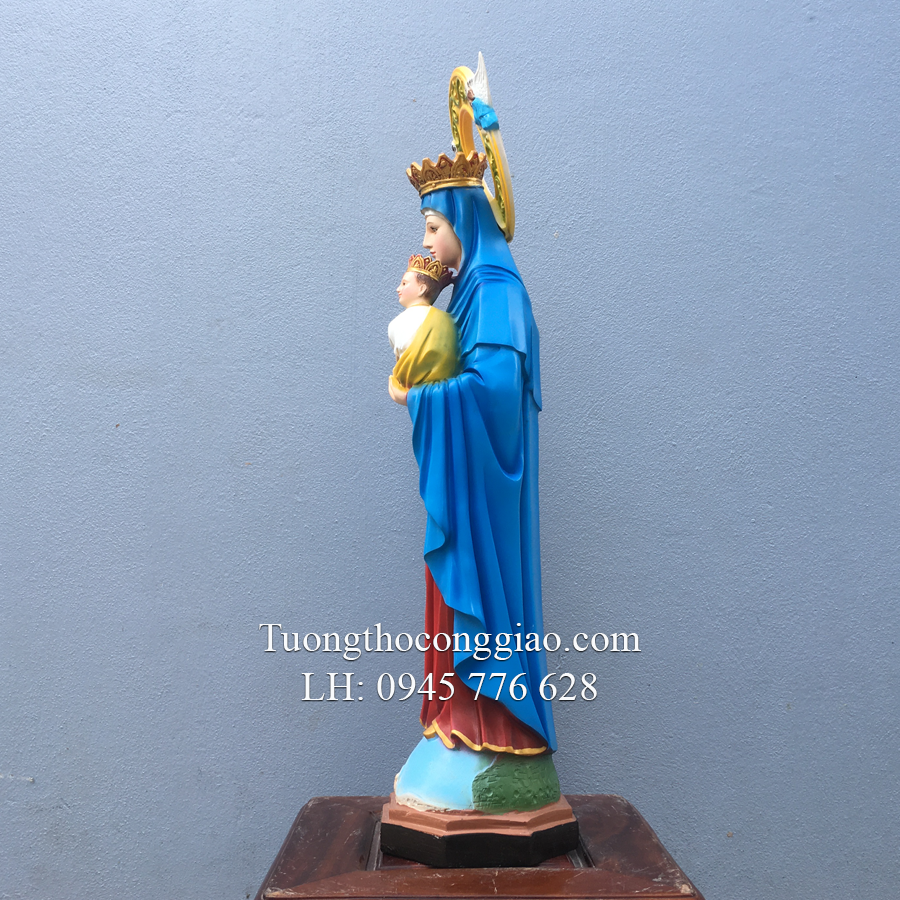 Tượng Đức Mẹ Hằng Cứu Giúp 60cm composiste