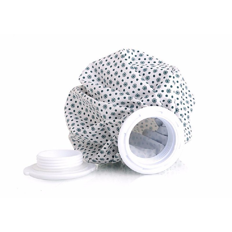 Túi chườm lạnh chấm bi size lớn (22X8), giúp các mạch máu co lại, hạ nhiệt do nhiệt độ thấp để vết thương mau bớt đau và mau lành