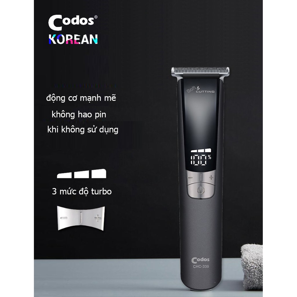 Tông đơ cắt tóc trấn viền codos CHC-339 công suất 7w màu đen