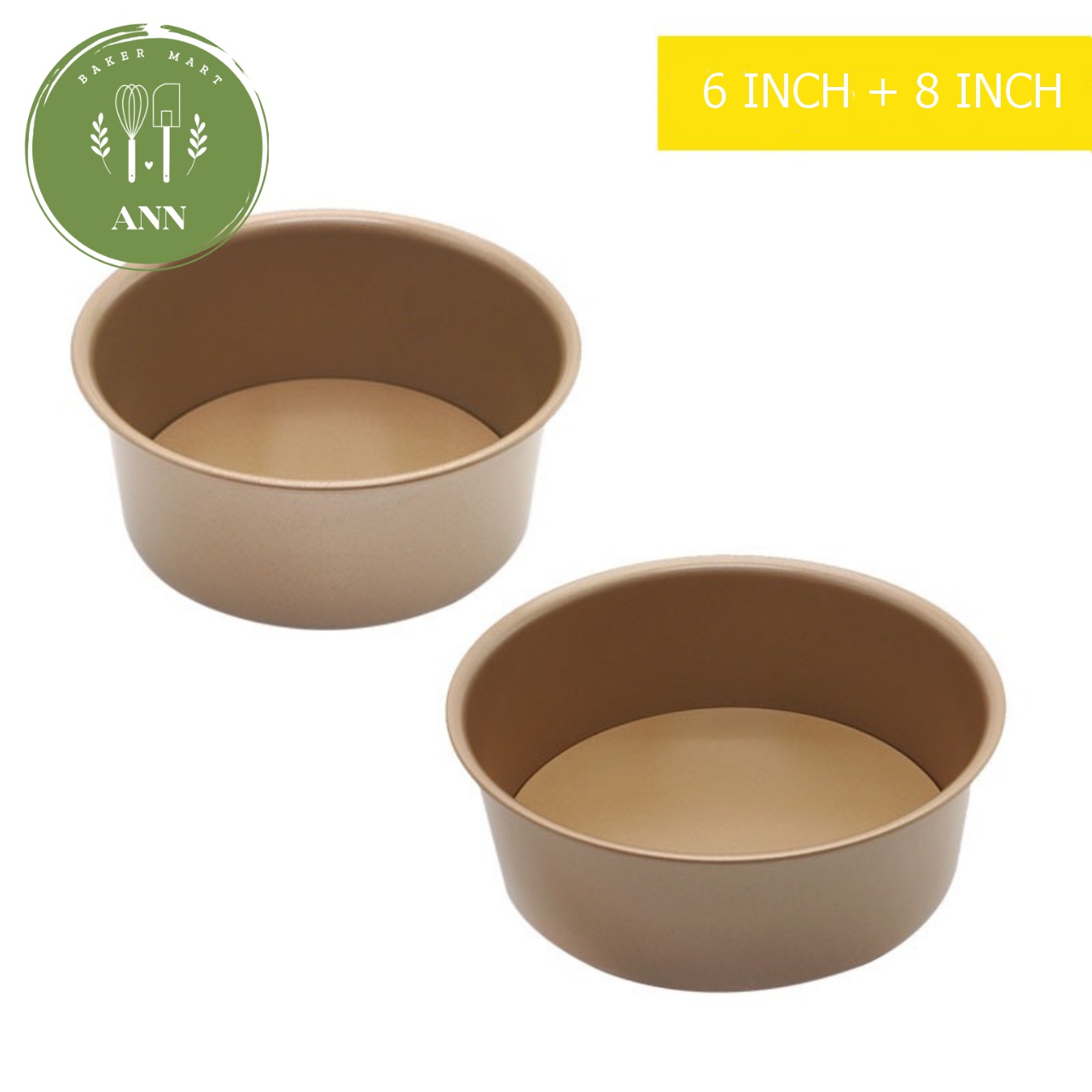 KHUÔN TRÒN ĐẾ RỜI CHỐNG DÍNH _ VÀNG