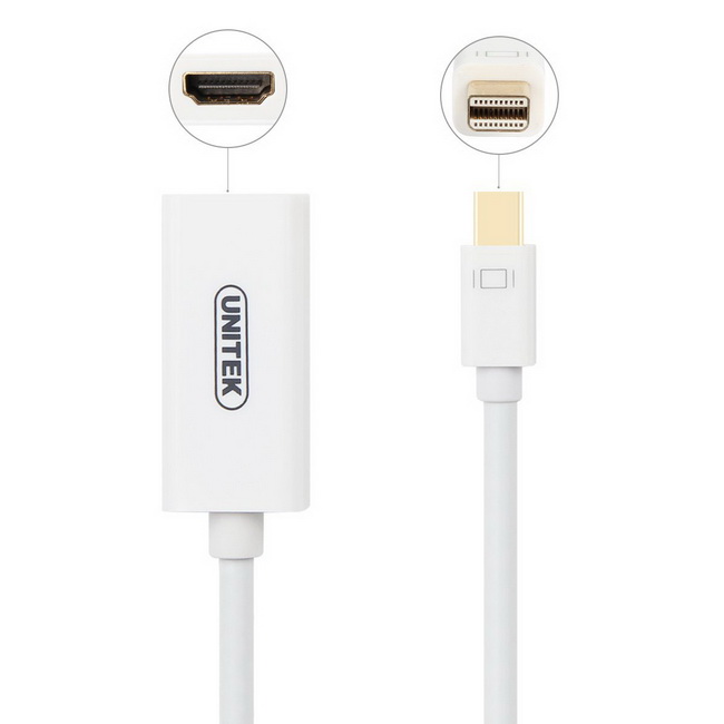 Cáp chuyển đổi Mini DisplayPort sang HDMI (Hỗ trợ 4K) Unitek Y6331