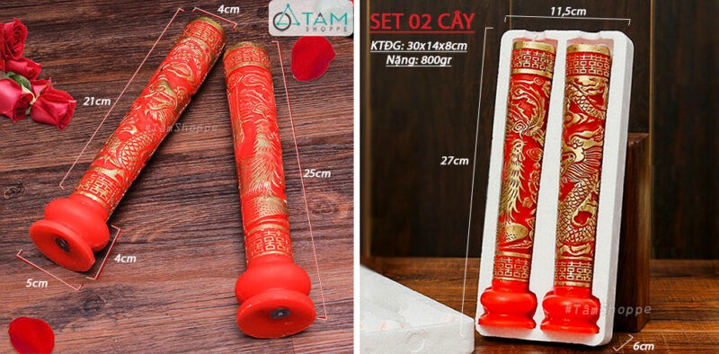 [HCM]Set 02 Cây Đèn Cầy Đám Cưới Long Phụng - Sfsafvdgvbsfx
