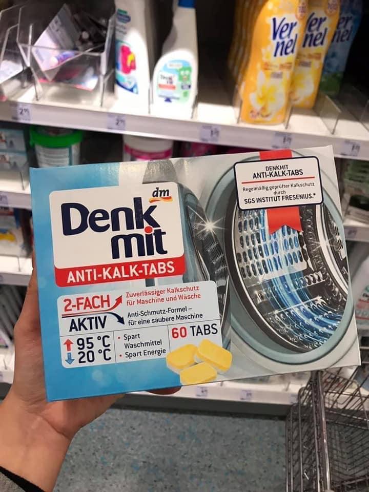 SET 5 VIÊN TẨY RỬA CHO MÁY GIẶT DENKMIT