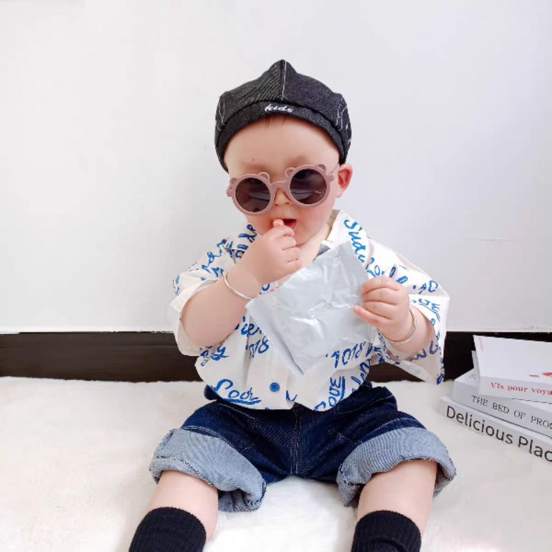 Kính râm, kính mátcho bé hình gấu đáng yêu