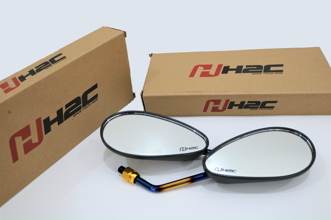 kính chiếu hậu H2C dành cho xe máy(1 cặp)