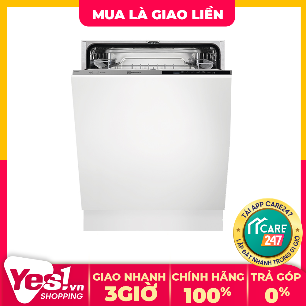 Máy rửa chén electrolux esl5343lo - hệ thống sấy công nghệ airdry 6 chương trình rửa độ ồn 44 - bảo hành chính hãng - voucher 10% lên đến 800k