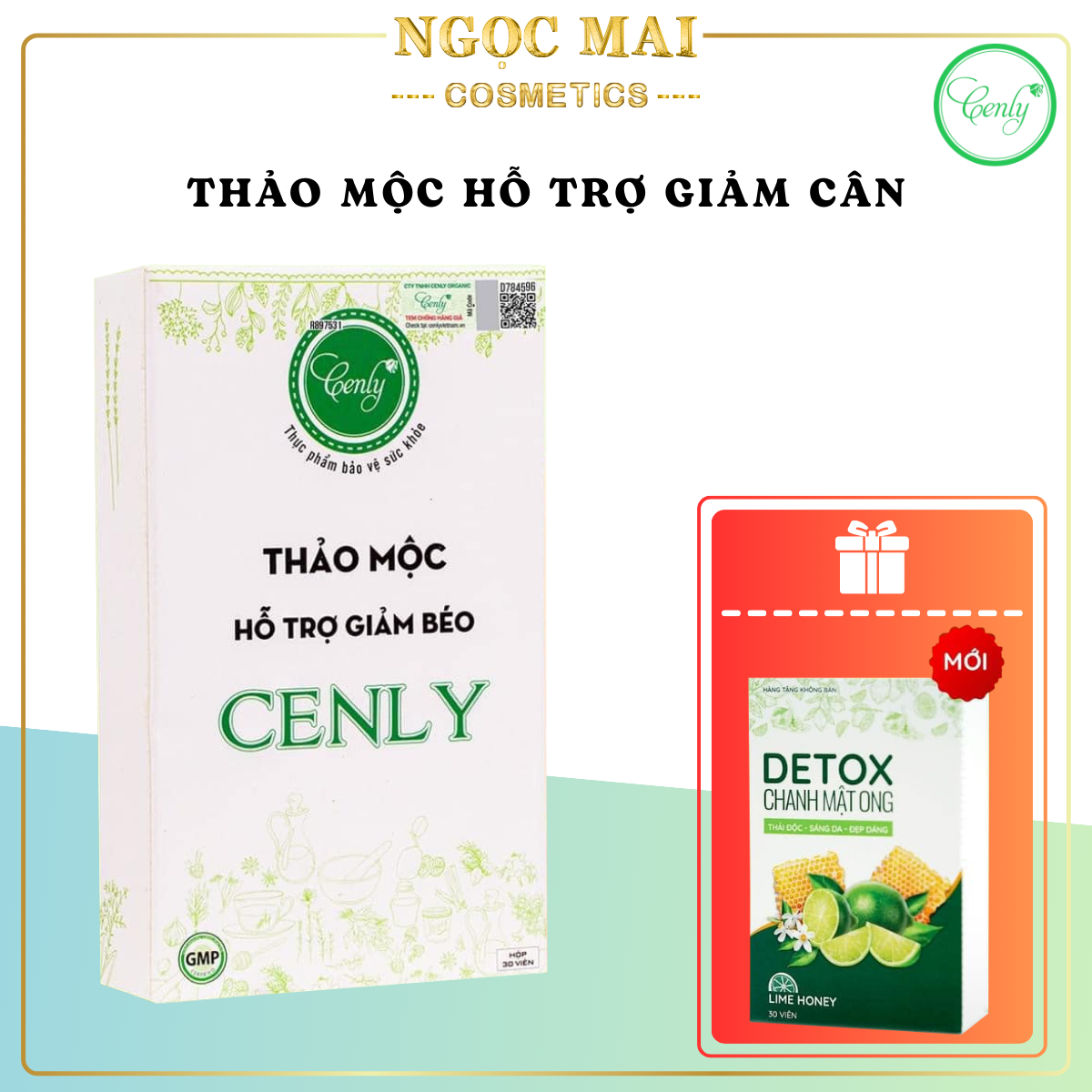 Thảo mộc giảm cân Cenly chính hãng giảm cân hiệu quả tại nhà an toàn hiệu quả hộp 30 viên