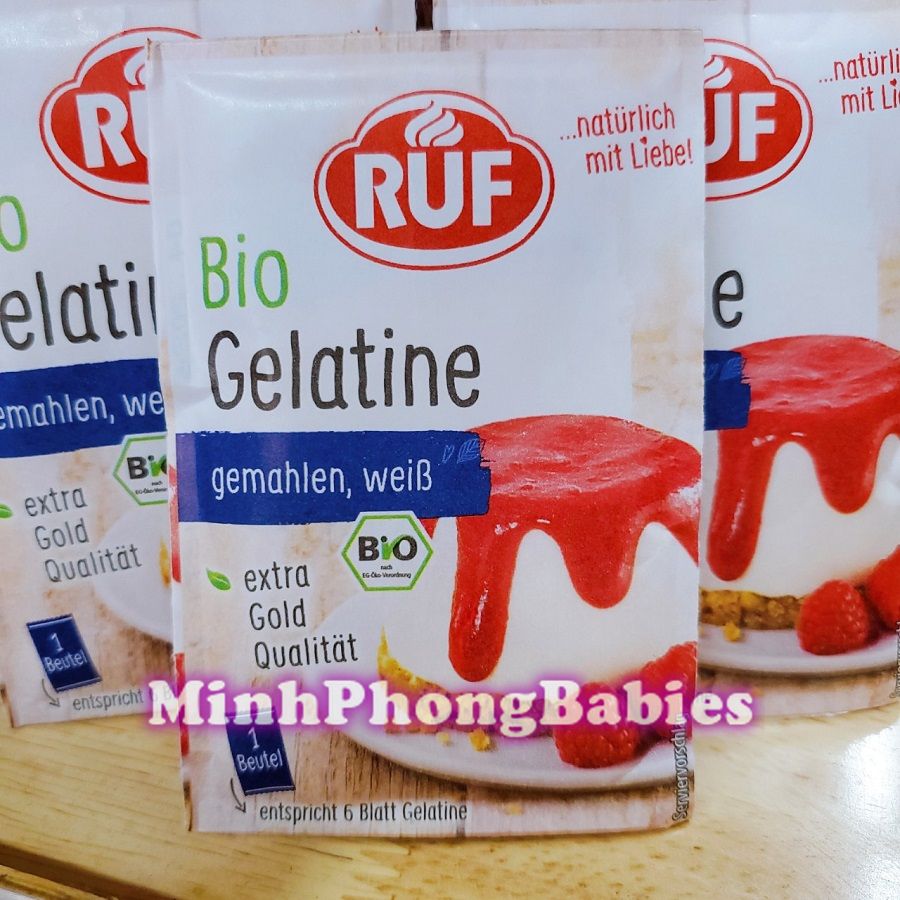 Bột Gelatine hữu cơ Ruf 9g