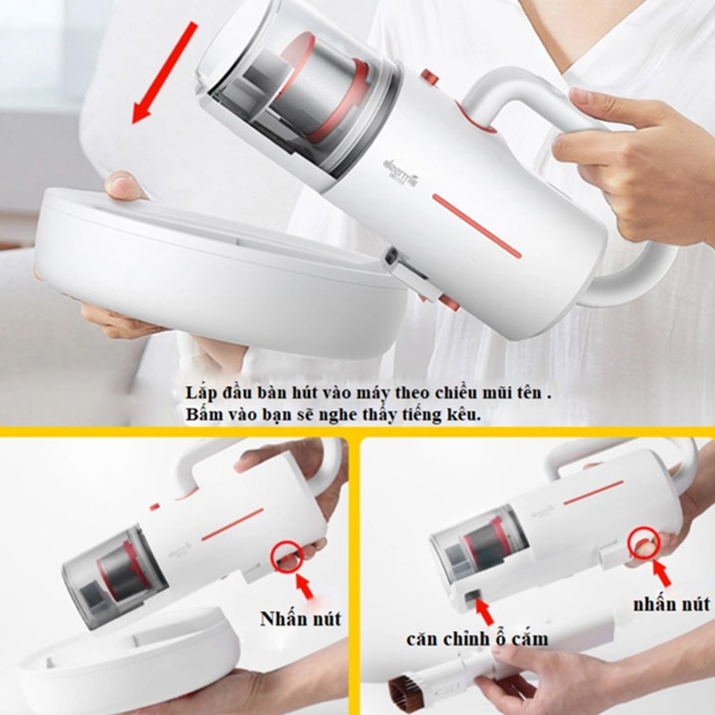 Máy hút bụi diệt khuẩn Deerma CM1300 - Bảo hành 12 tháng