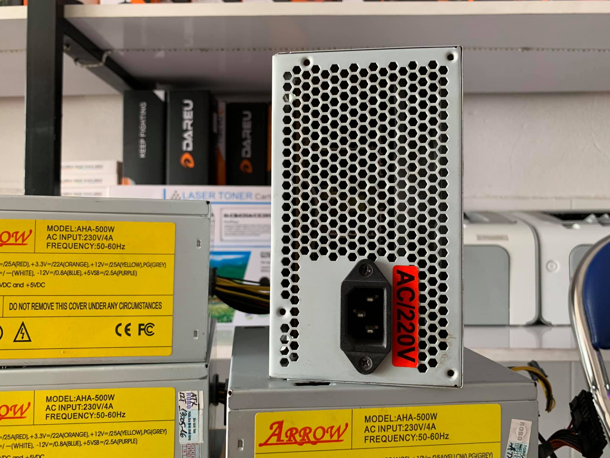 Bộ nguồn Arrow 500W Fan 12CM (used, like new)