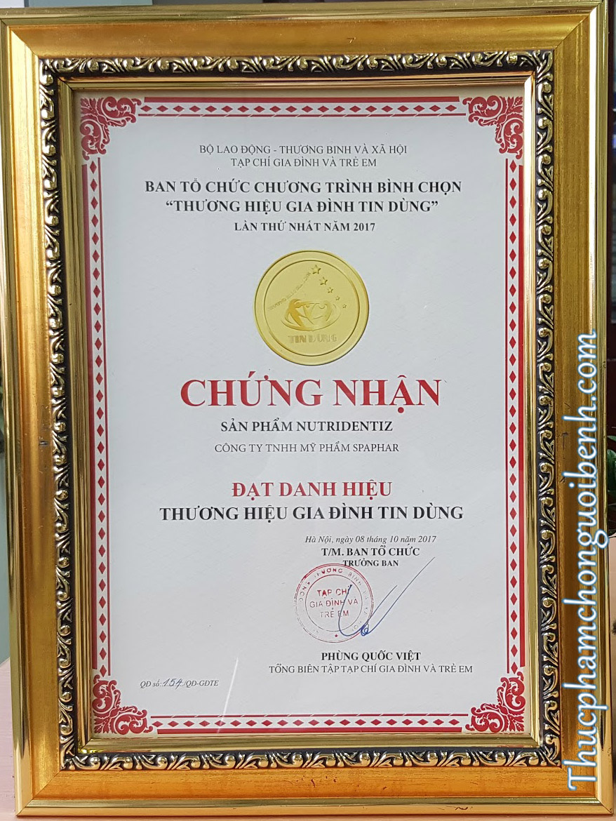 [HCM]Dung Dịch Nha Khoa NUTRIDENTIZ - Cho Răng Lợi Chắc Khỏe