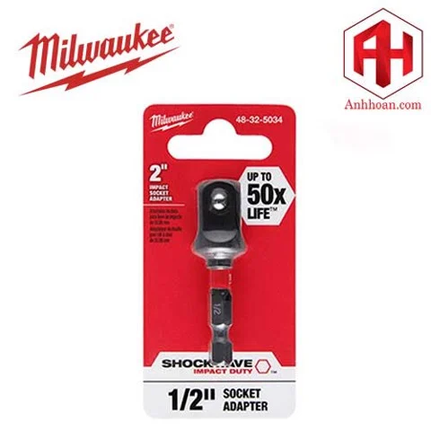 Milwaukee 48-32-5034 đầu chuyển vít sang bulong 1/2in