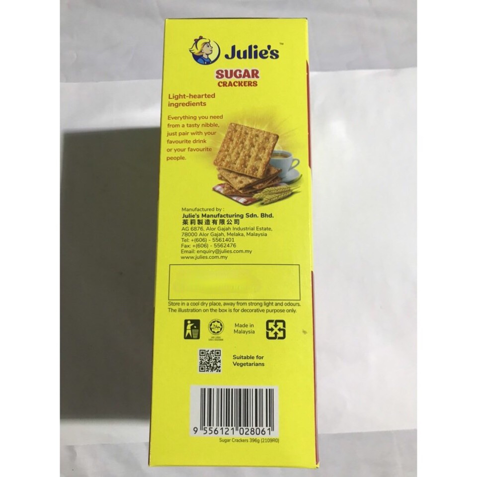 Julie's Sugar Crackers (396g Box)